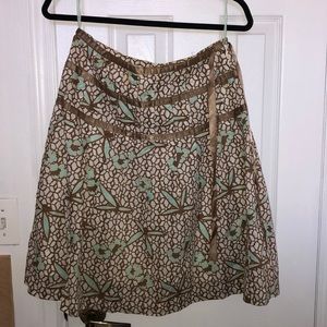 GAP floral skirt with ribbon ties